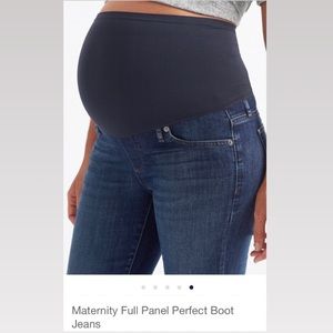 GAP Maternity full panel perfect boot jeans